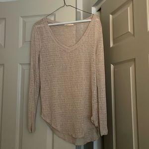 Never worn. Sample. Sweet Romeo tan light weight sweater